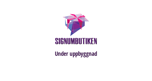 Signumbutiken är under uppbyggnad